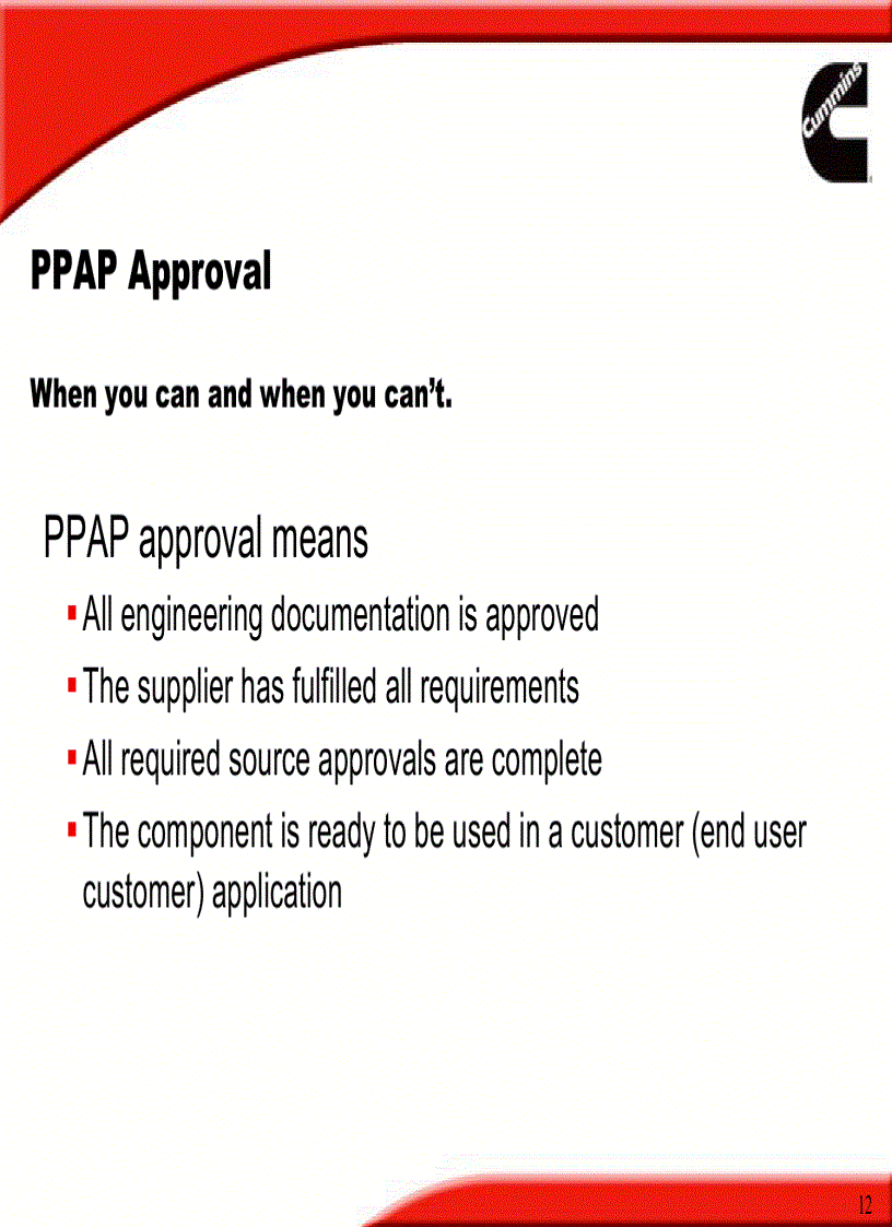 image for page PPAP and Supplier Change Request SCR Overview
