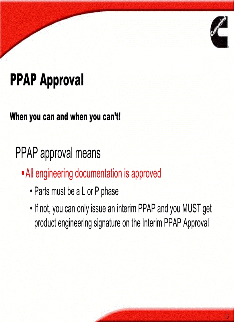 image for page PPAP and Supplier Change Request SCR Overview