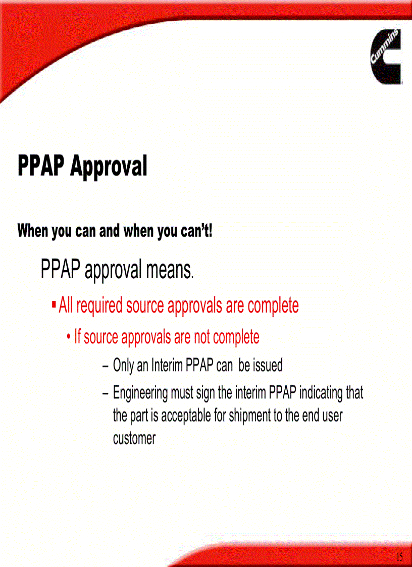 image for page PPAP and Supplier Change Request SCR Overview