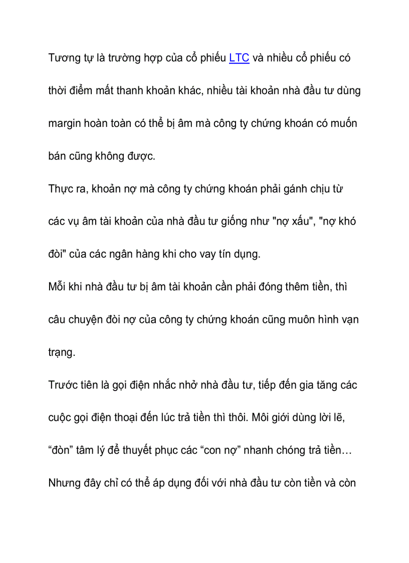 image for page Công ty chứng khoán xử lý thế nào khi tài khoản NĐT bị âm