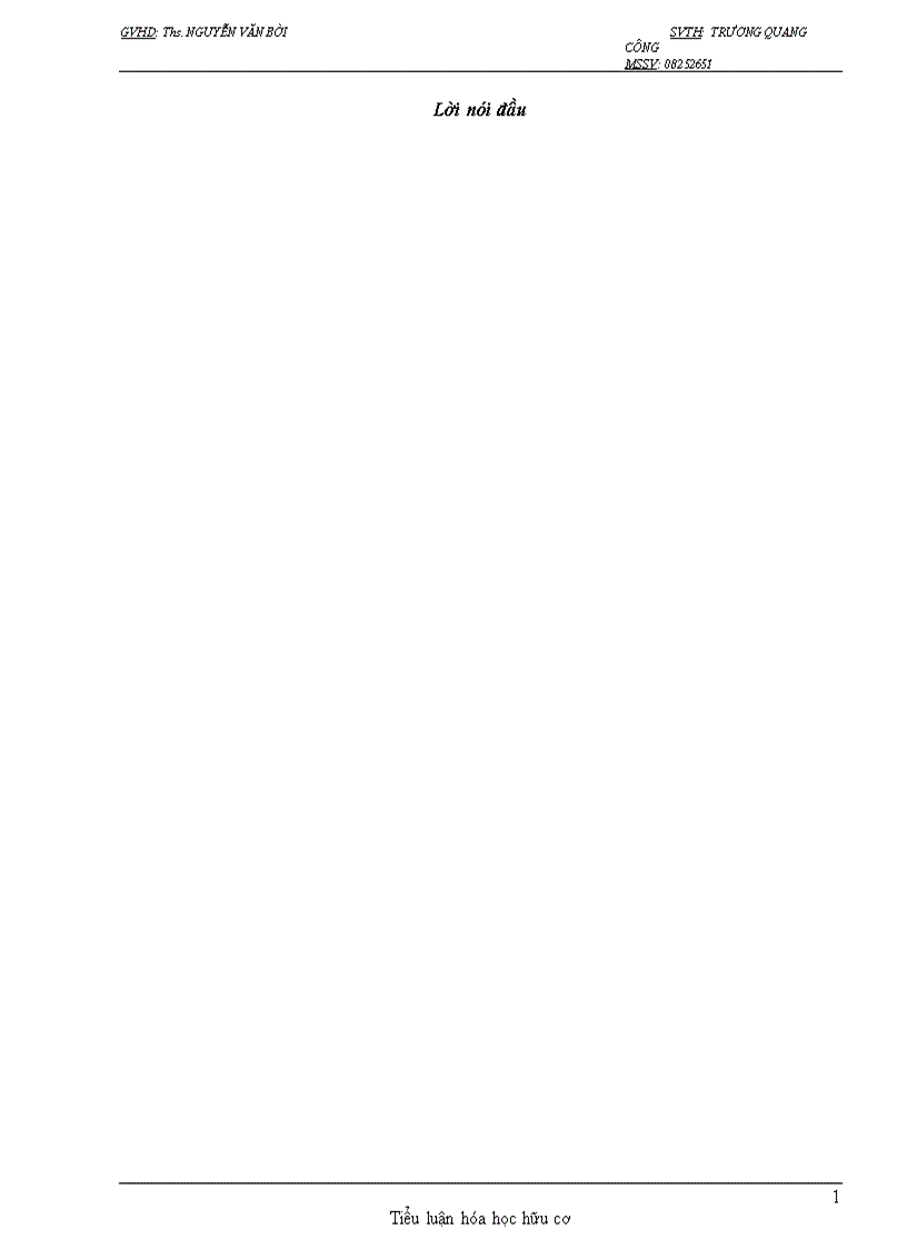 image for page Tiểu luận hóa học hữu cơ