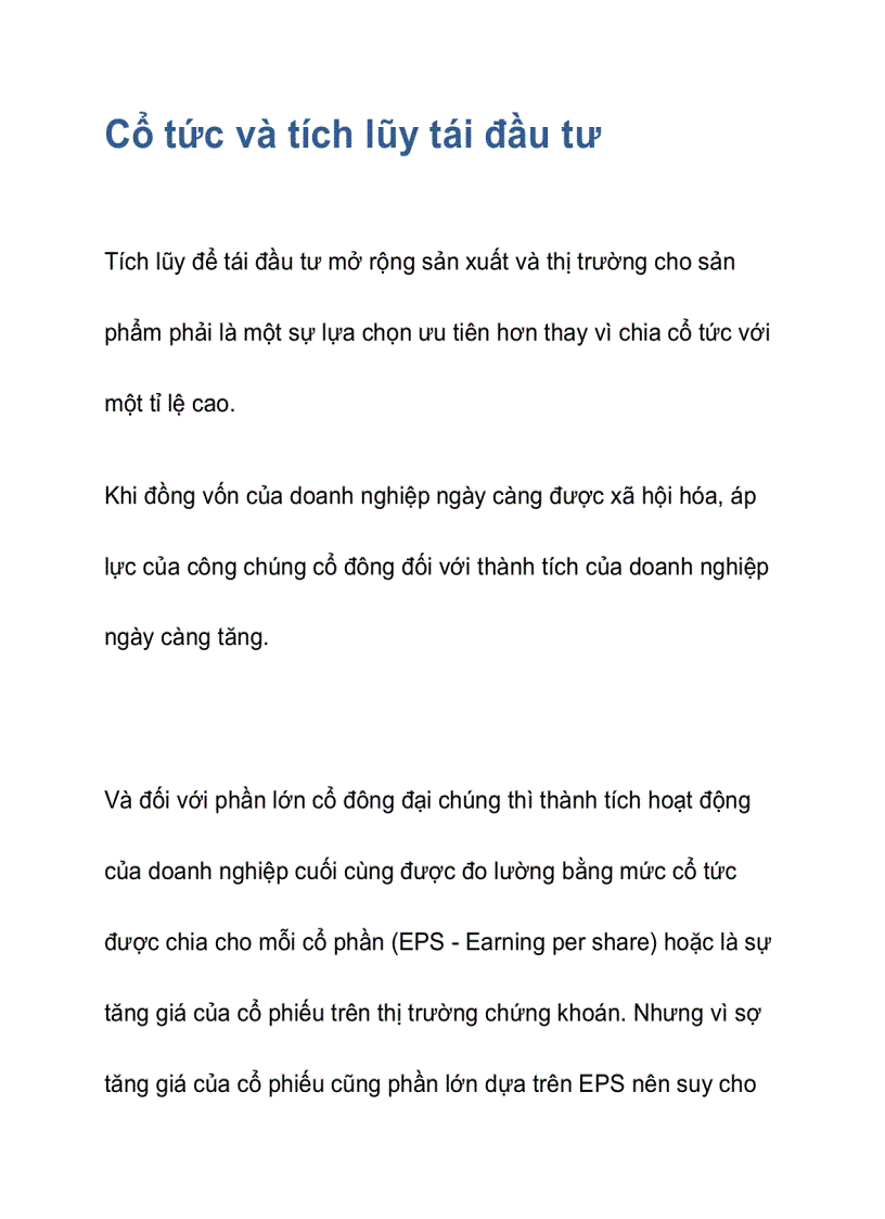 image for page Cổ tức và tích lũy tái đầu tư 1