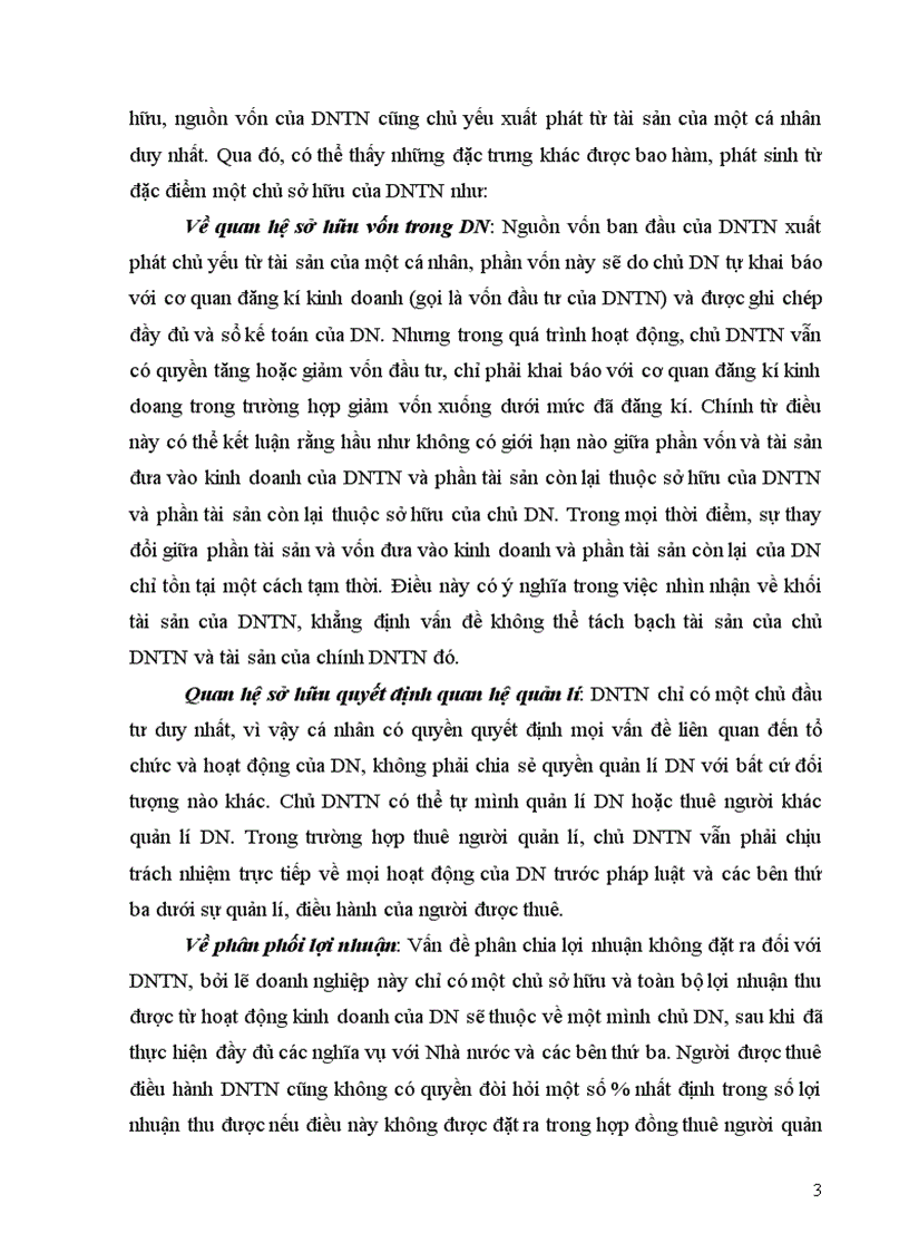 image for page Phân tích đặc điểm một chủ sở hữu của doanh nghiệp tư nhân 8đ