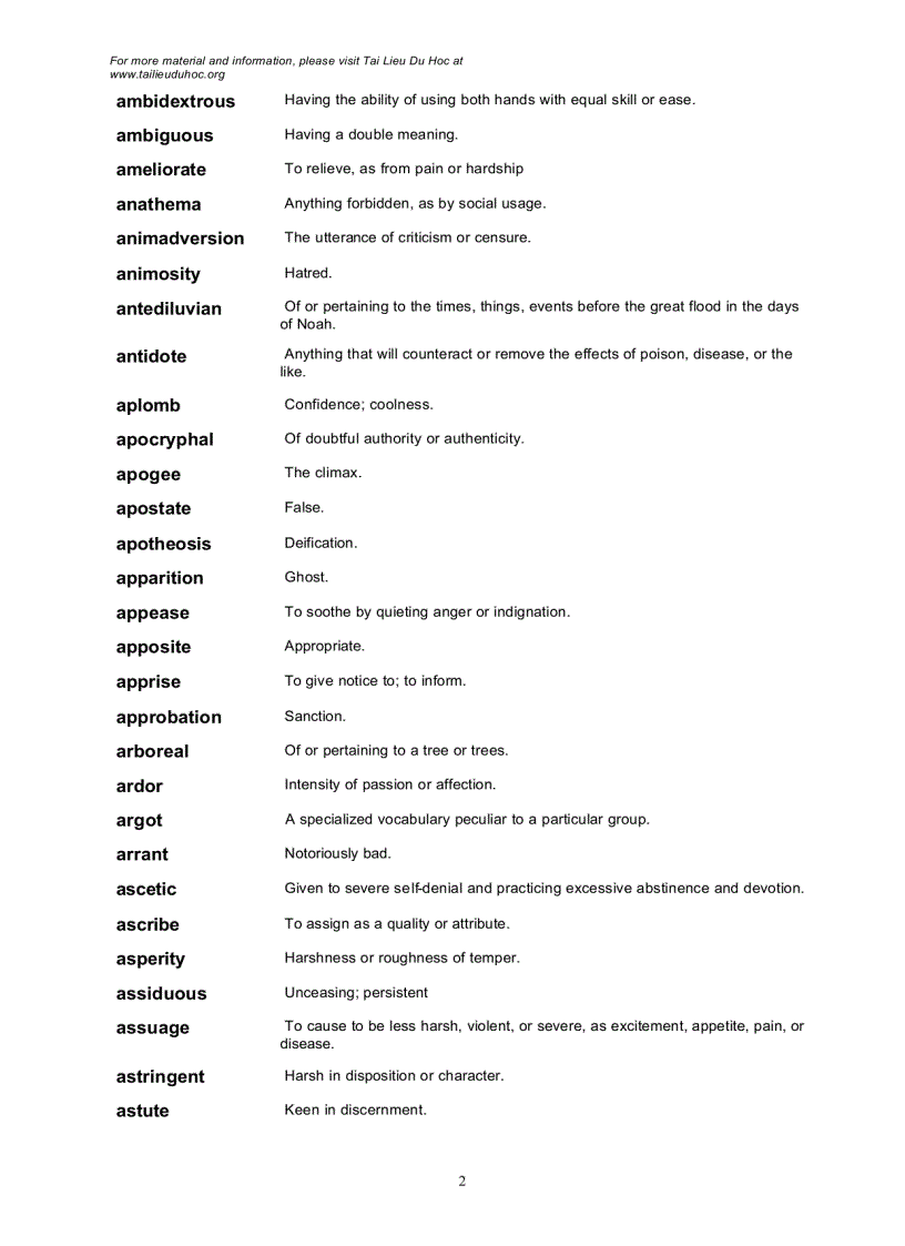 image for page Words with a high frequency