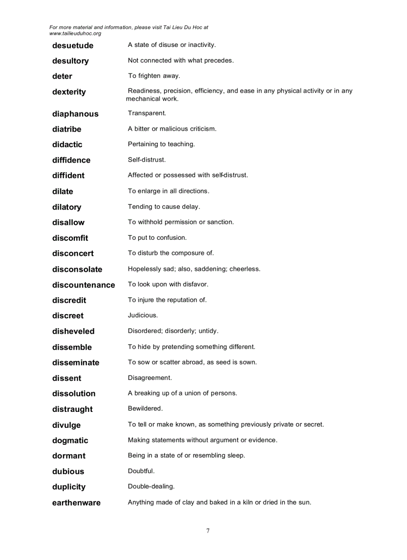 image for page Words with a high frequency