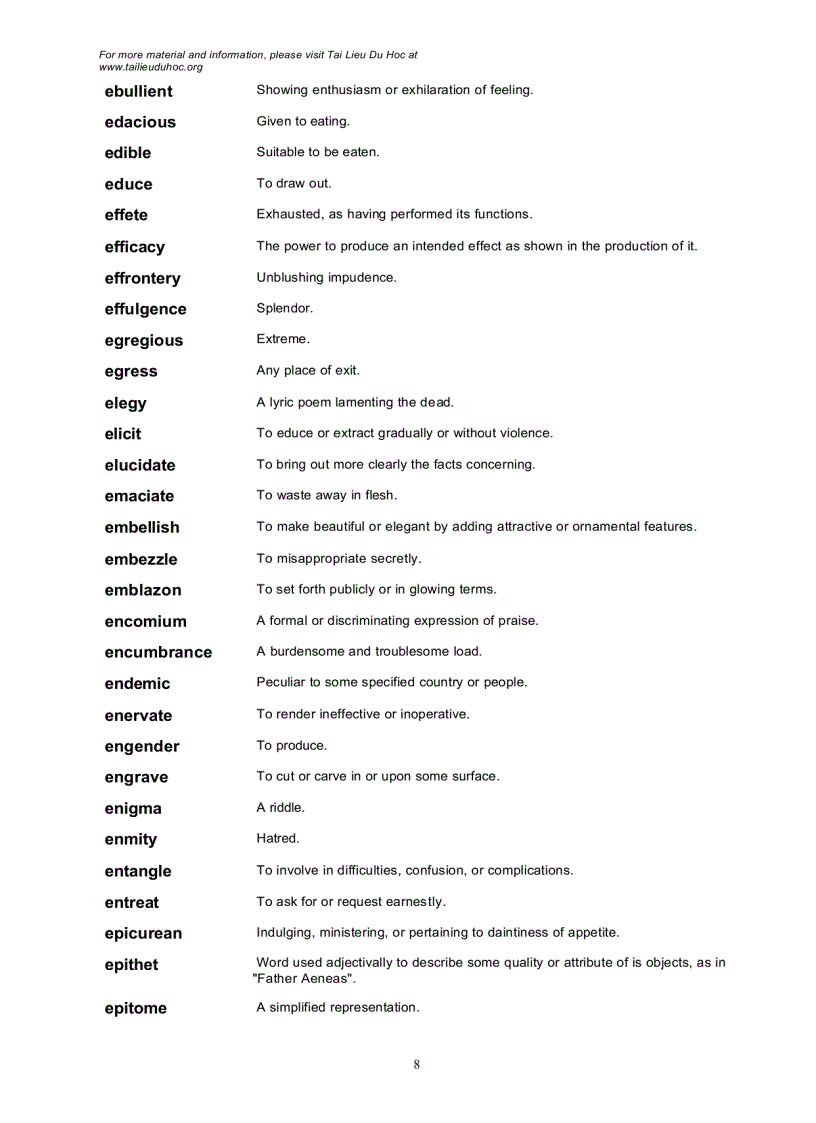 image for page Words with a high frequency