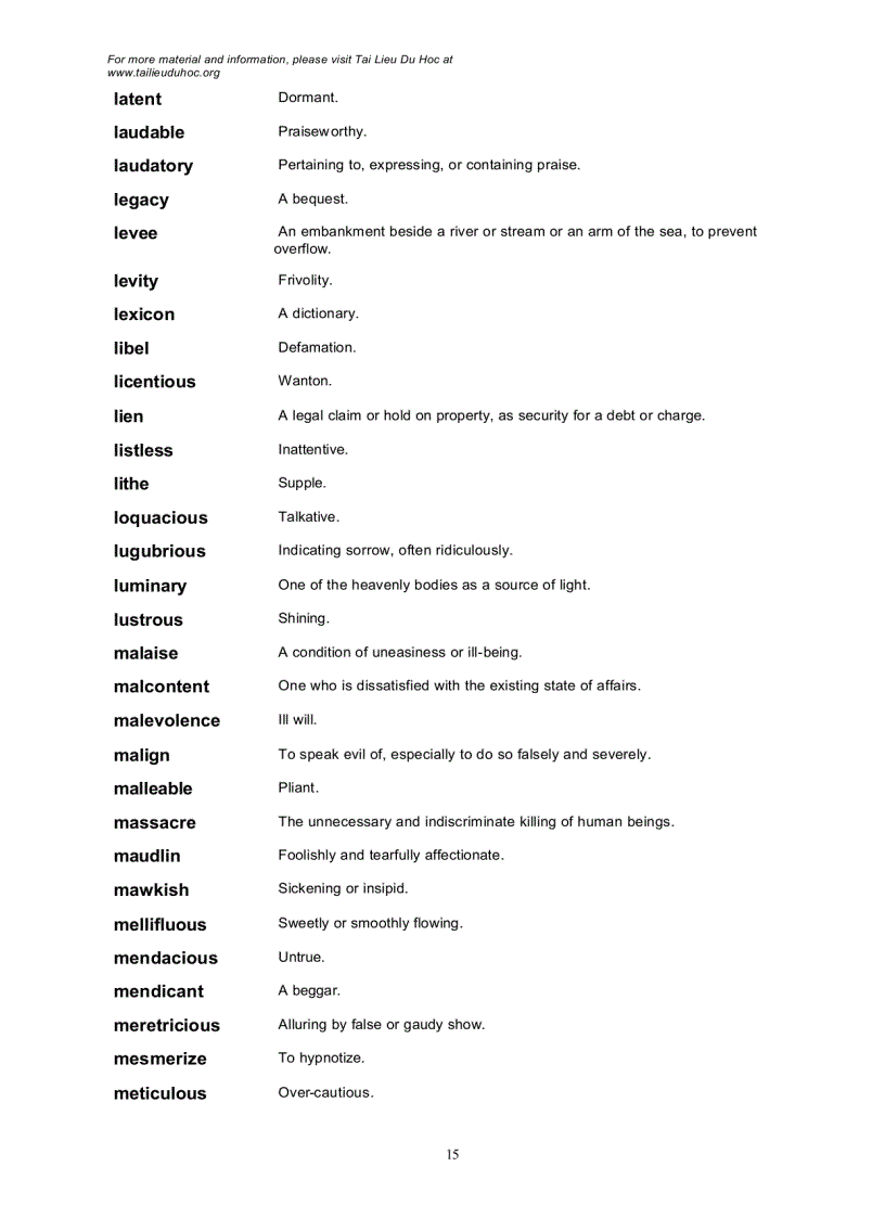 image for page Words with a high frequency