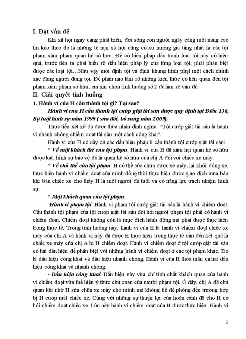 image for page Bài tập cá nhân hình sự tuần 2 Đề 02
