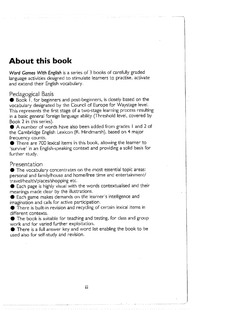 image for page Word Games With English 1