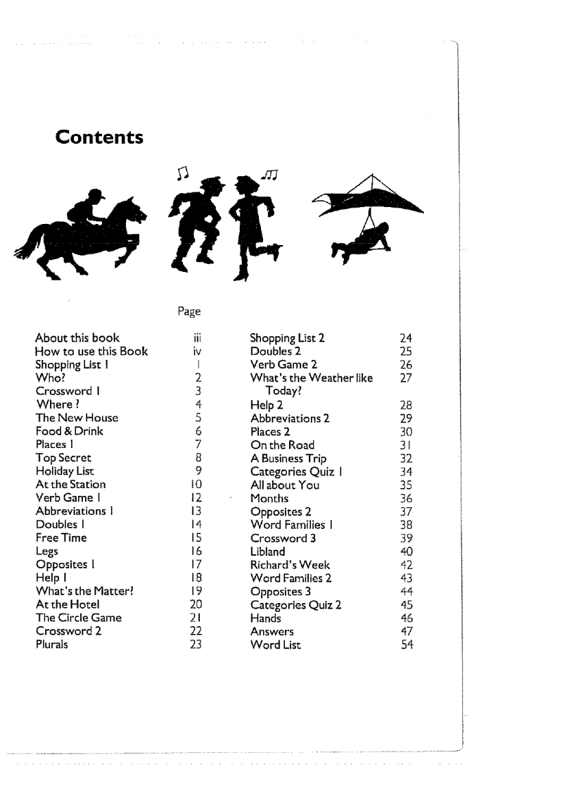 image for page Word Games With English 1