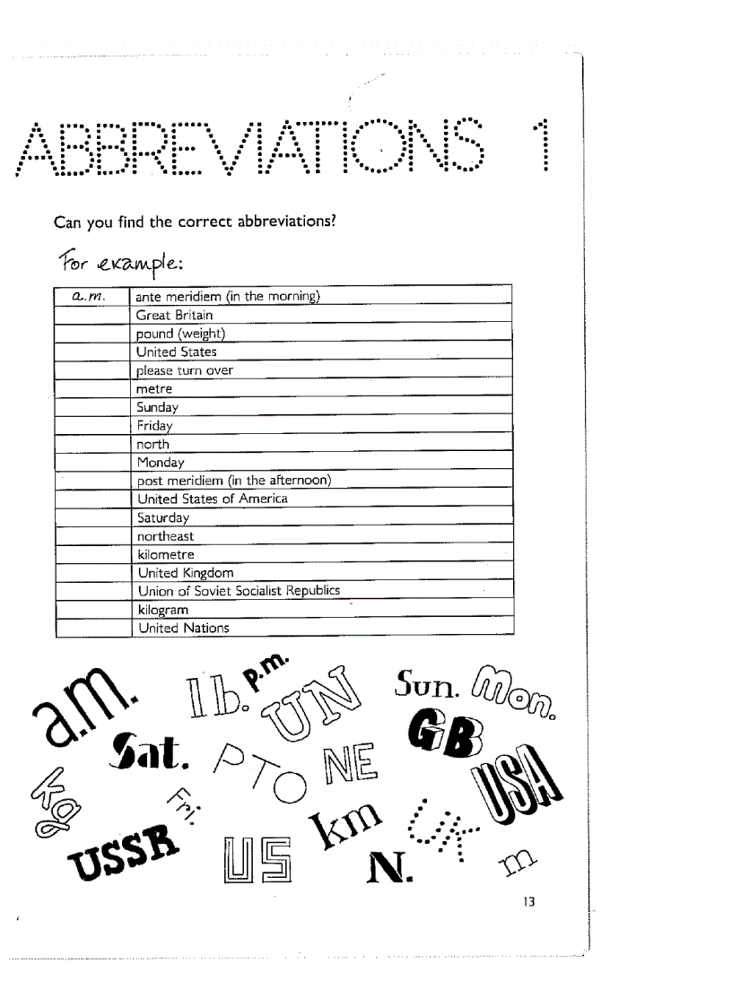 image for page Word Games With English 1