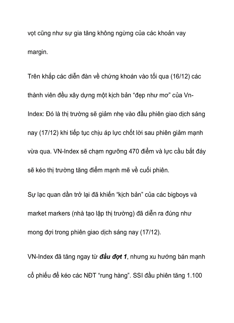 image for page Dòng tiền lớn vào cuối phiên Tăng điểm theo đúng kịch bản