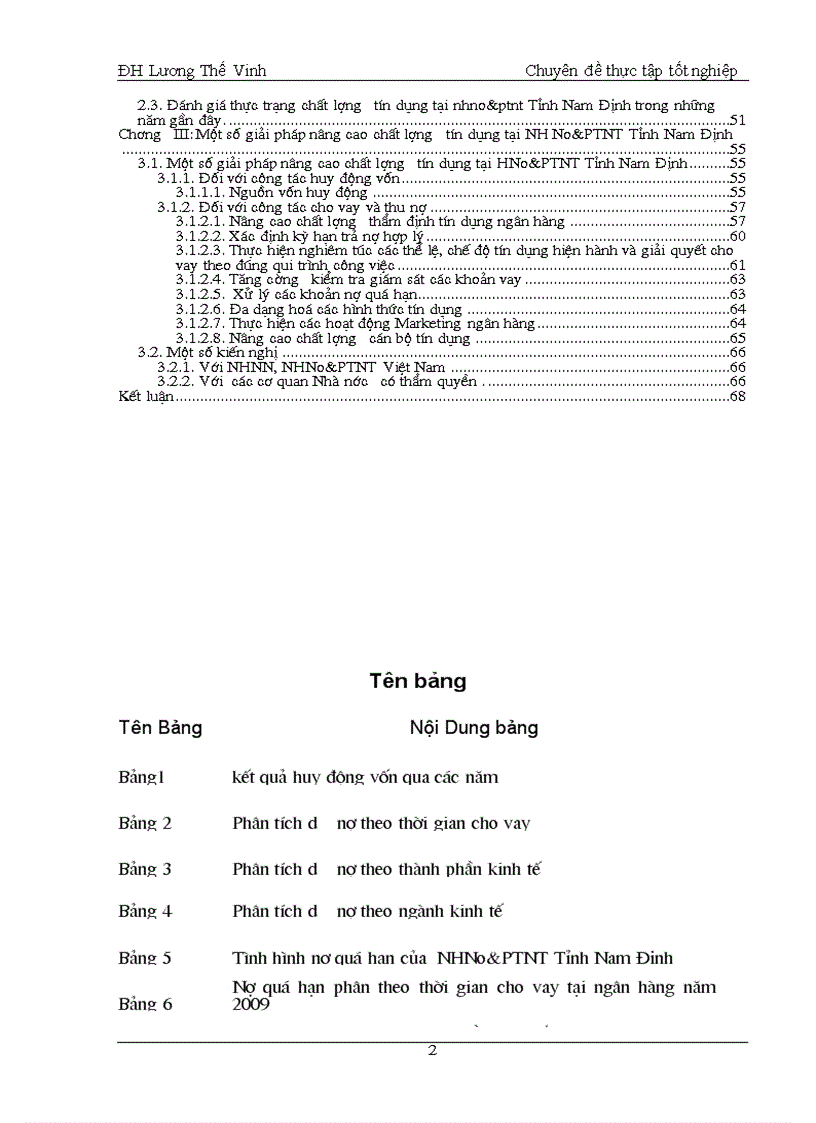 image for page Giải pháp nâng cao chất lượng tín dụng tại ngân hàng nông nghiệp và phát triển nông thôn tỉnh Nam Định
