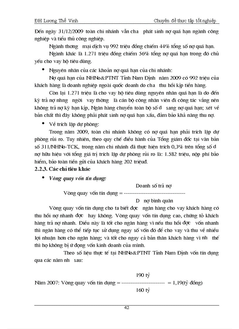 image for page Giải pháp nâng cao chất lượng tín dụng tại ngân hàng nông nghiệp và phát triển nông thôn tỉnh Nam Định