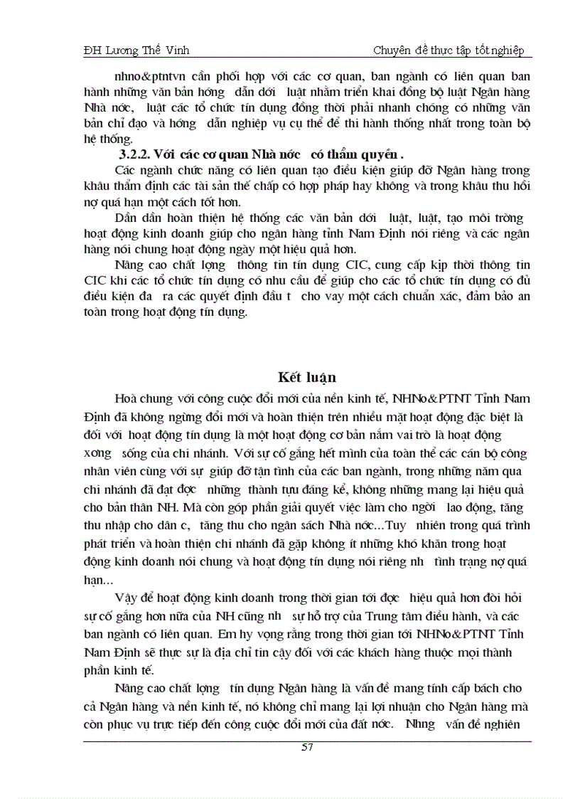 image for page Giải pháp nâng cao chất lượng tín dụng tại ngân hàng nông nghiệp và phát triển nông thôn tỉnh Nam Định