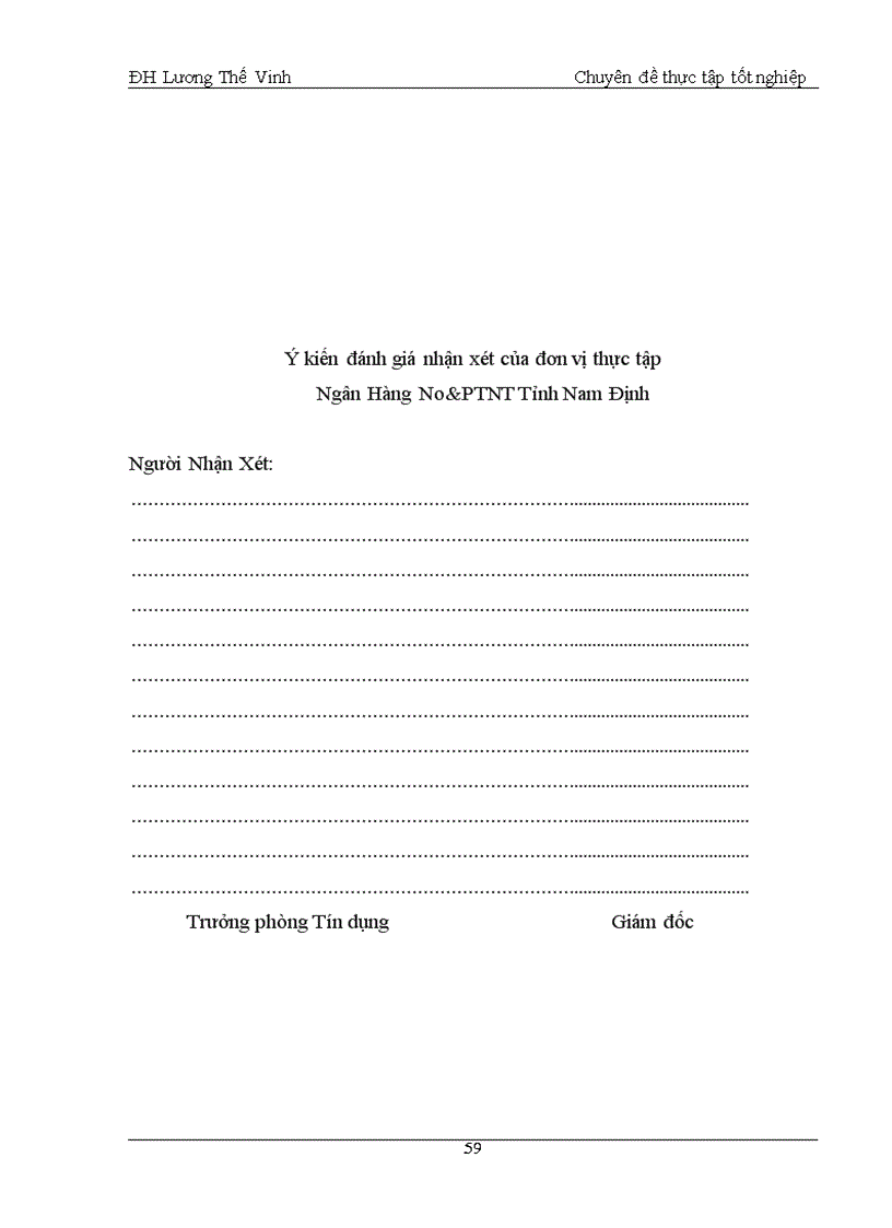 image for page Giải pháp nâng cao chất lượng tín dụng tại ngân hàng nông nghiệp và phát triển nông thôn tỉnh Nam Định