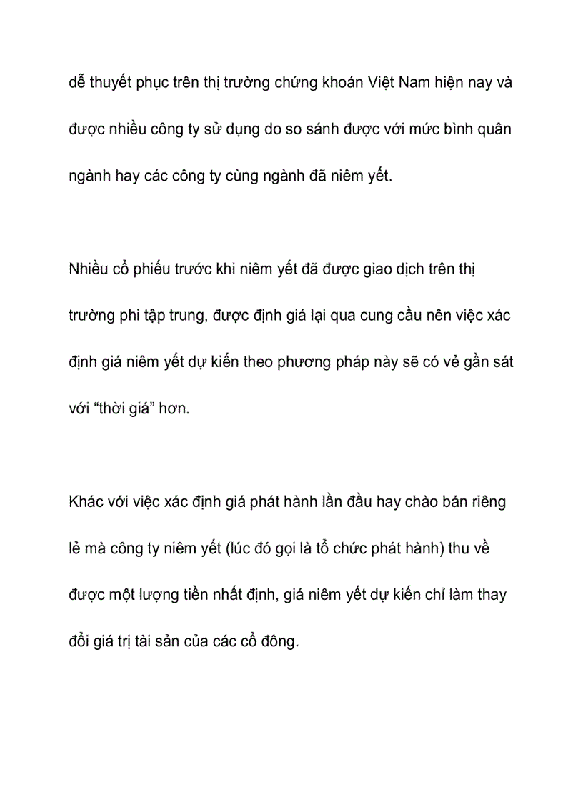 Giá niêm yết lần đầu nên định thế nào