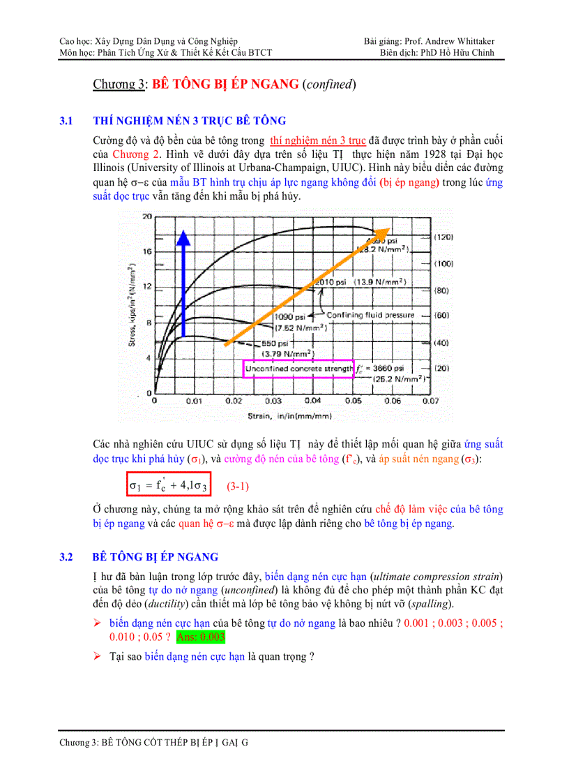 Tài liệu Kết cấu bê tông cốt thép chương III