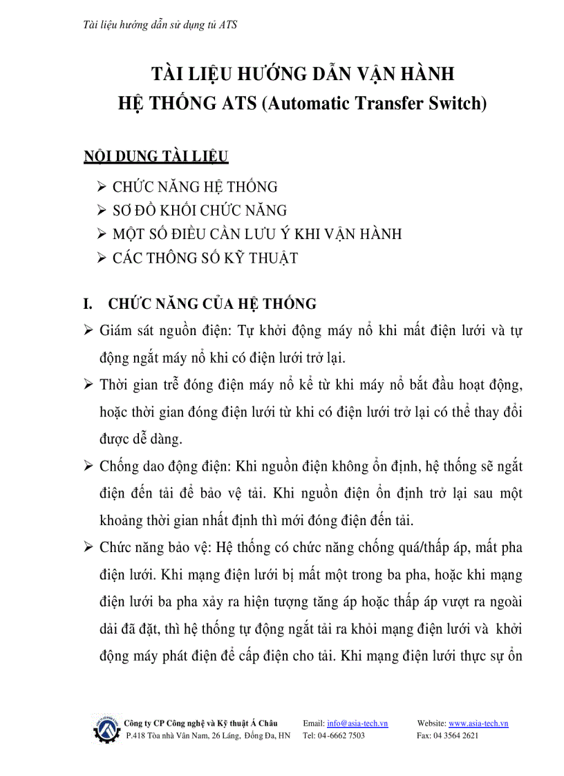 image for page Tài liệu hướng dẫn vận hành hệ thống ats