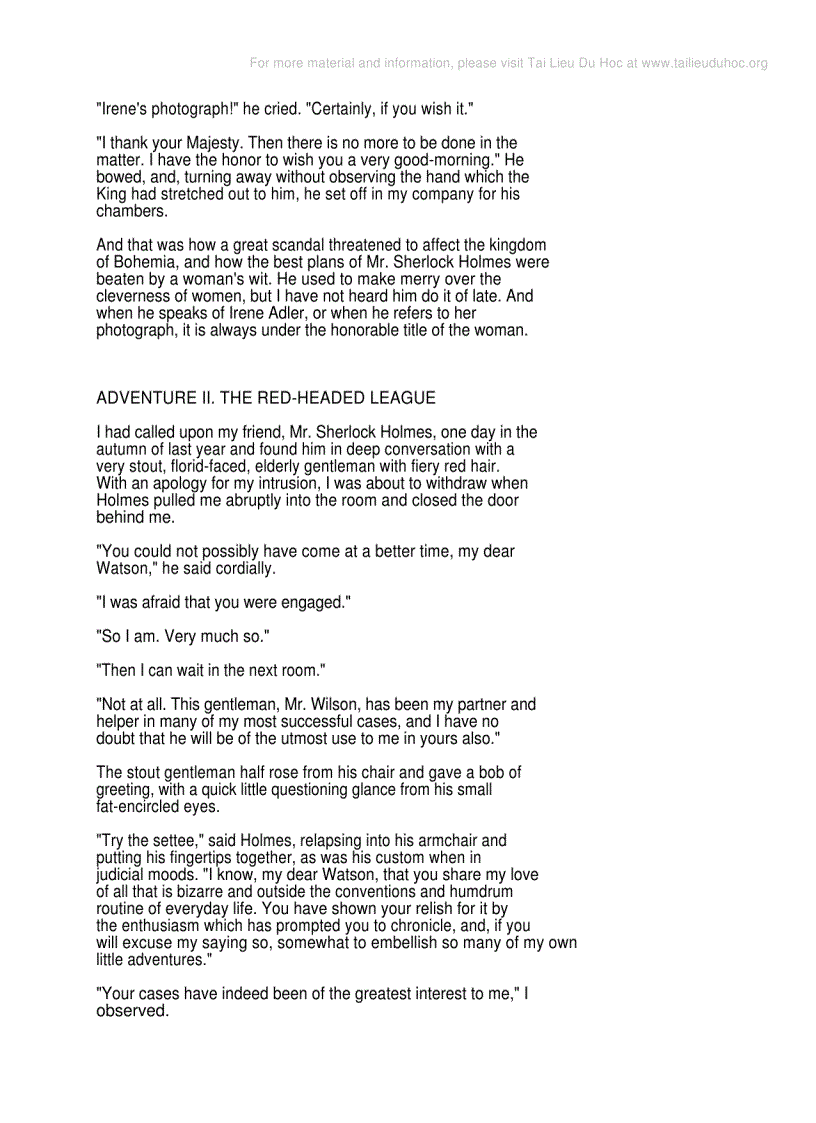 image for page Adventures of Sherlock Holmes by Doyle