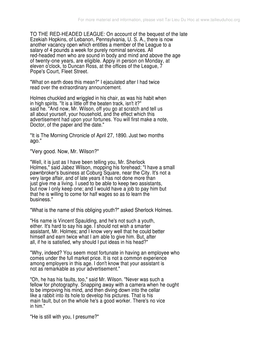 image for page Adventures of Sherlock Holmes by Doyle