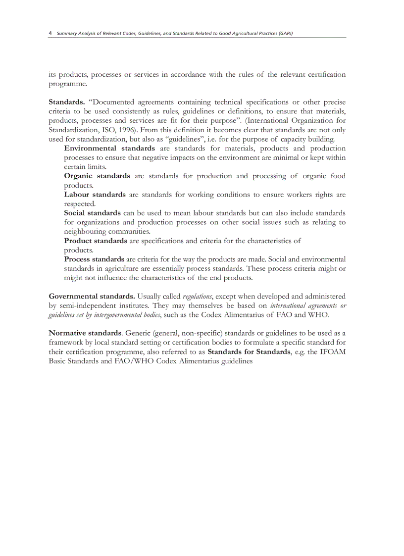 image for page Summary analysis of Codes guidelines and standards related to GAP