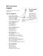 How to learn English 1