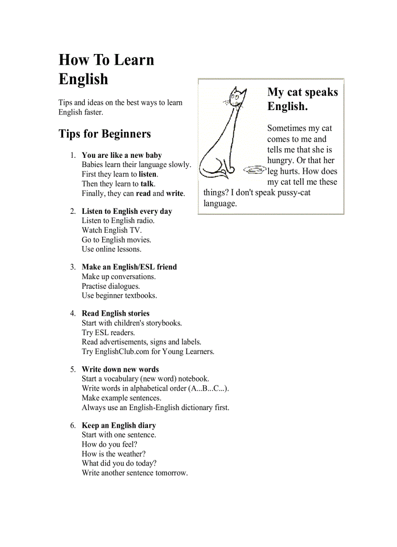 image for page How to learn English 1
