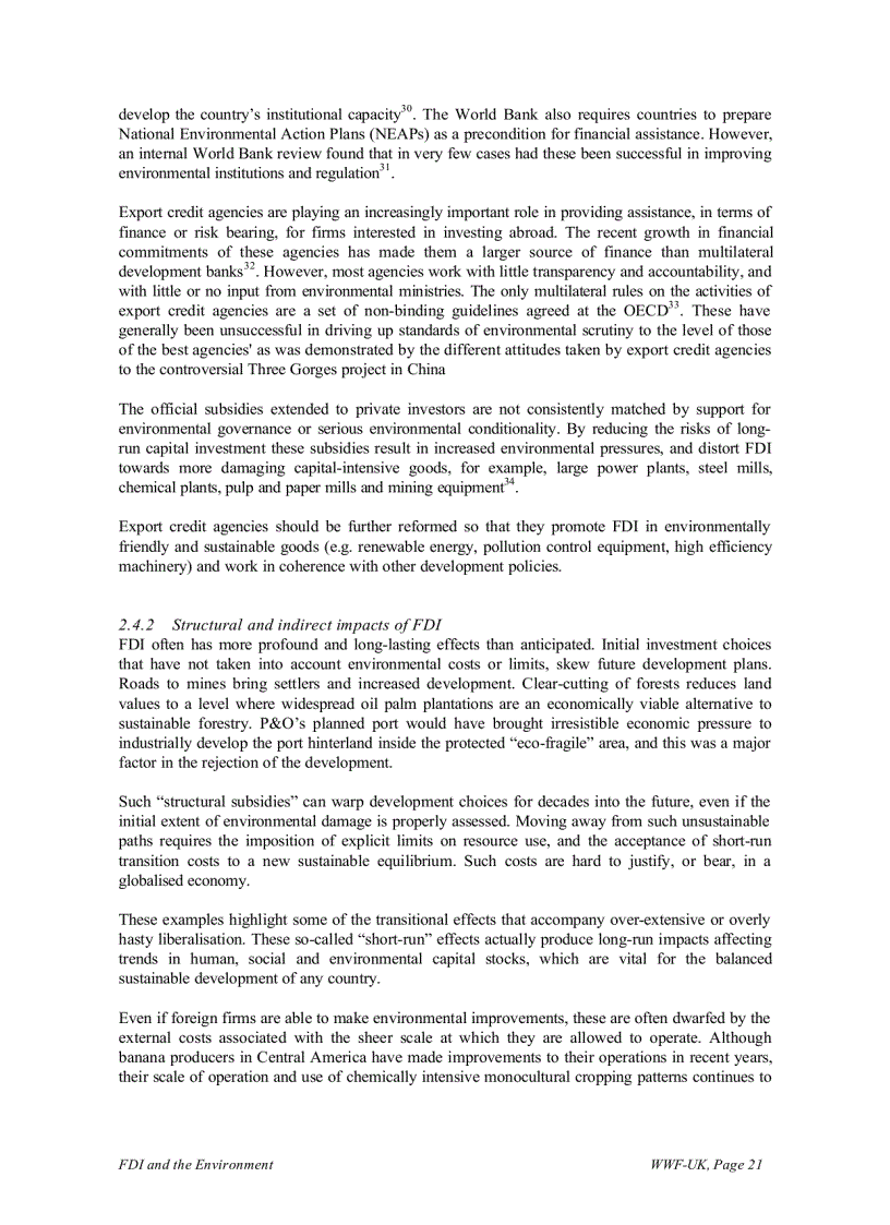 image for page Foreign Direct Investment and the environment