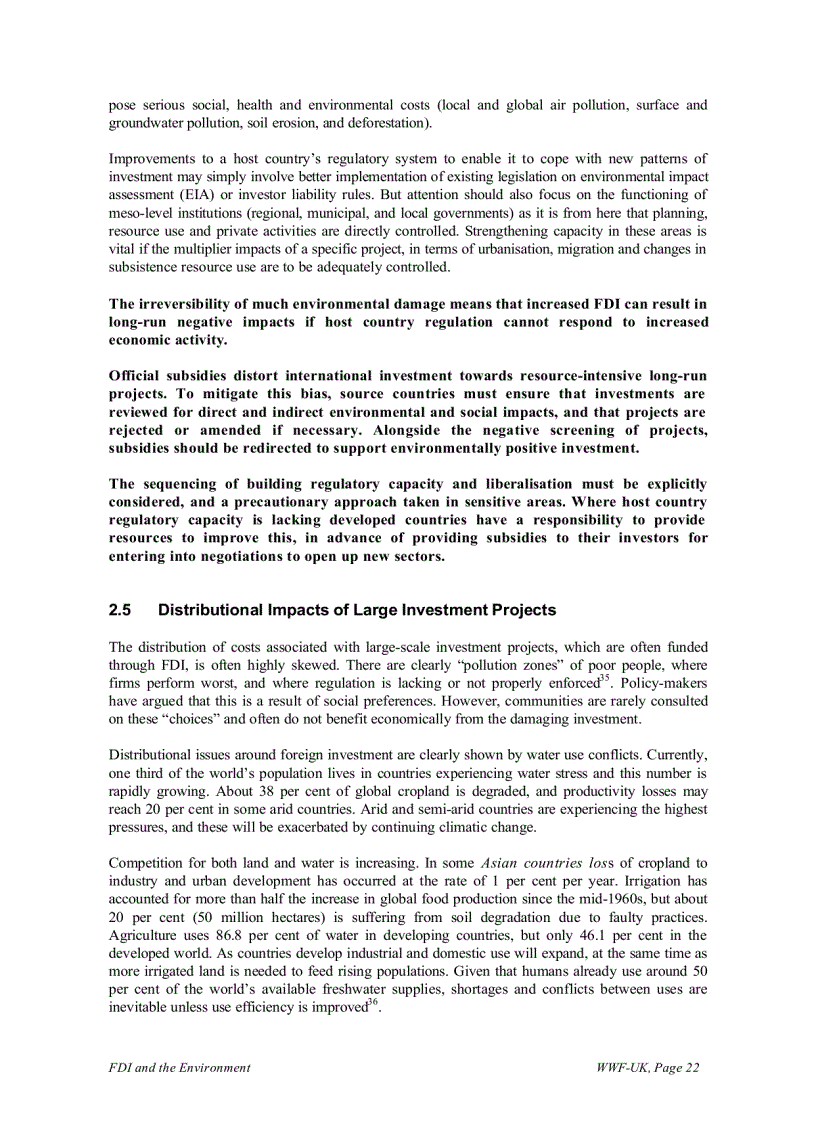 image for page Foreign Direct Investment and the environment