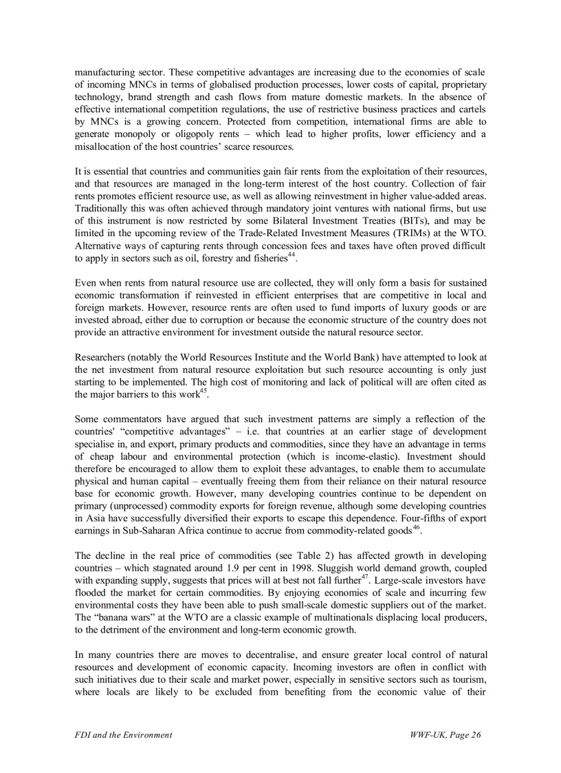 image for page Foreign Direct Investment and the environment