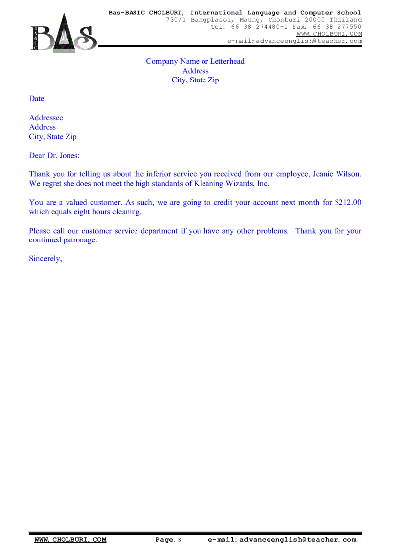 image for page Mẫu thư tín trong giao dịch