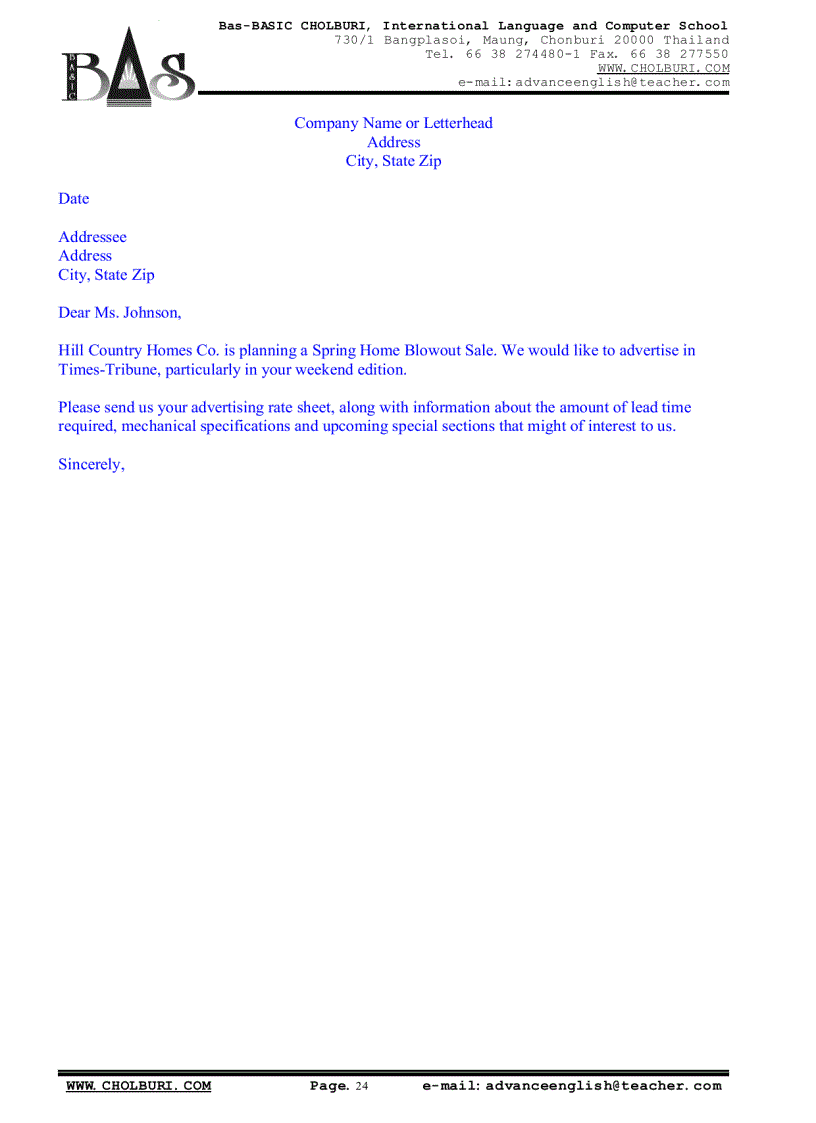 image for page Mẫu thư tín trong giao dịch