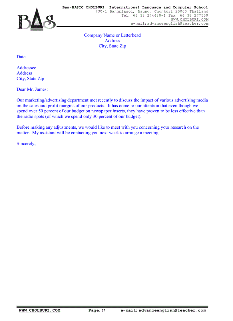 image for page Mẫu thư tín trong giao dịch