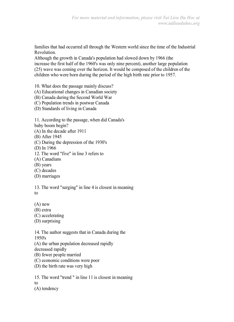 image for page Toefl Test 1