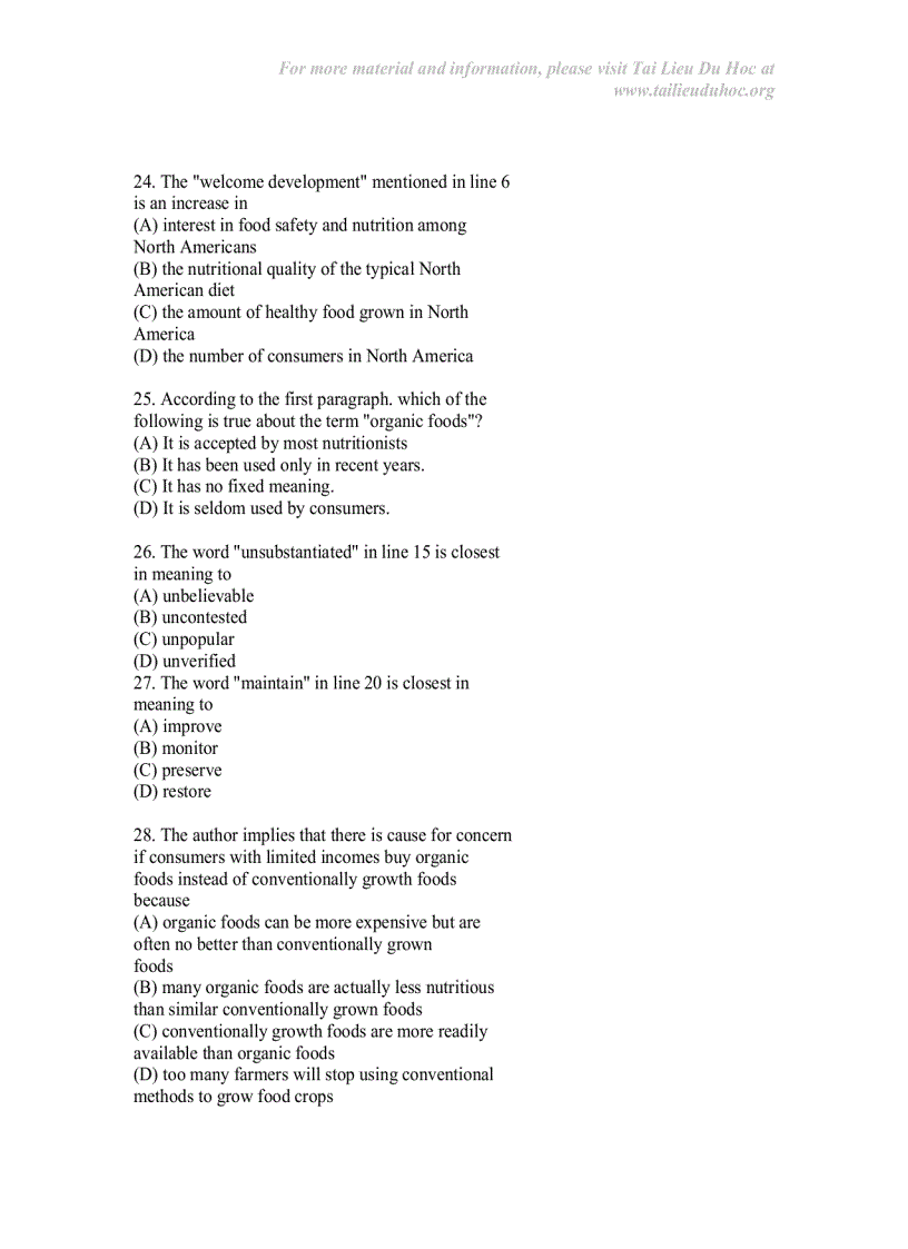 image for page Toefl Test 1