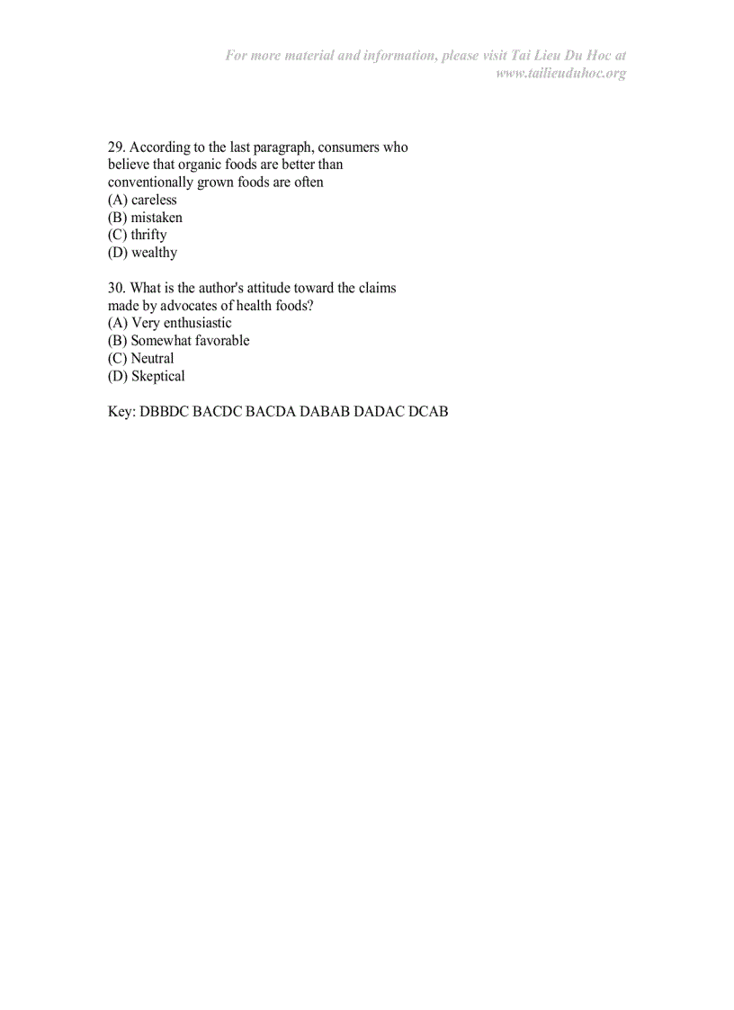 image for page Toefl Test 1