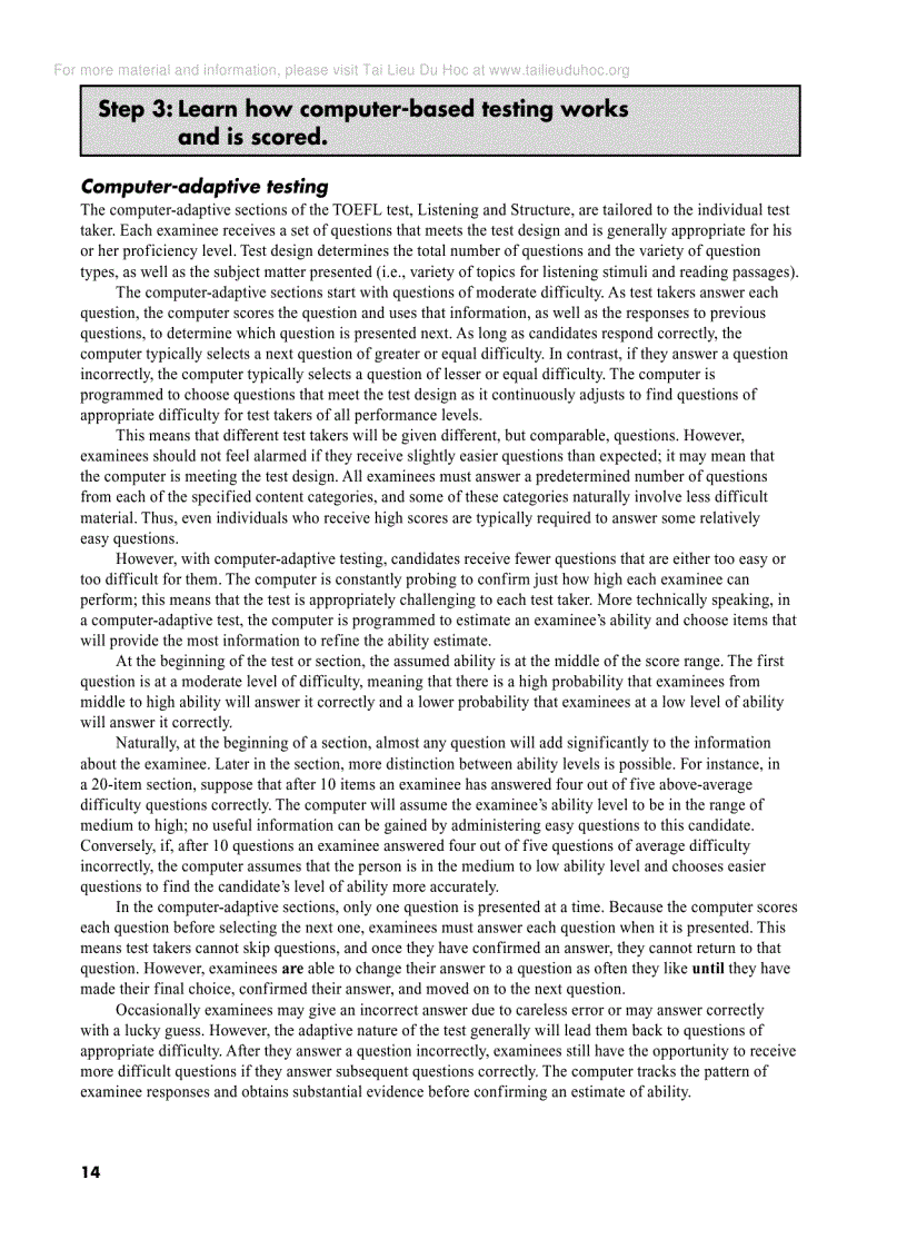 image for page Preparing Students for the Computer Based Test