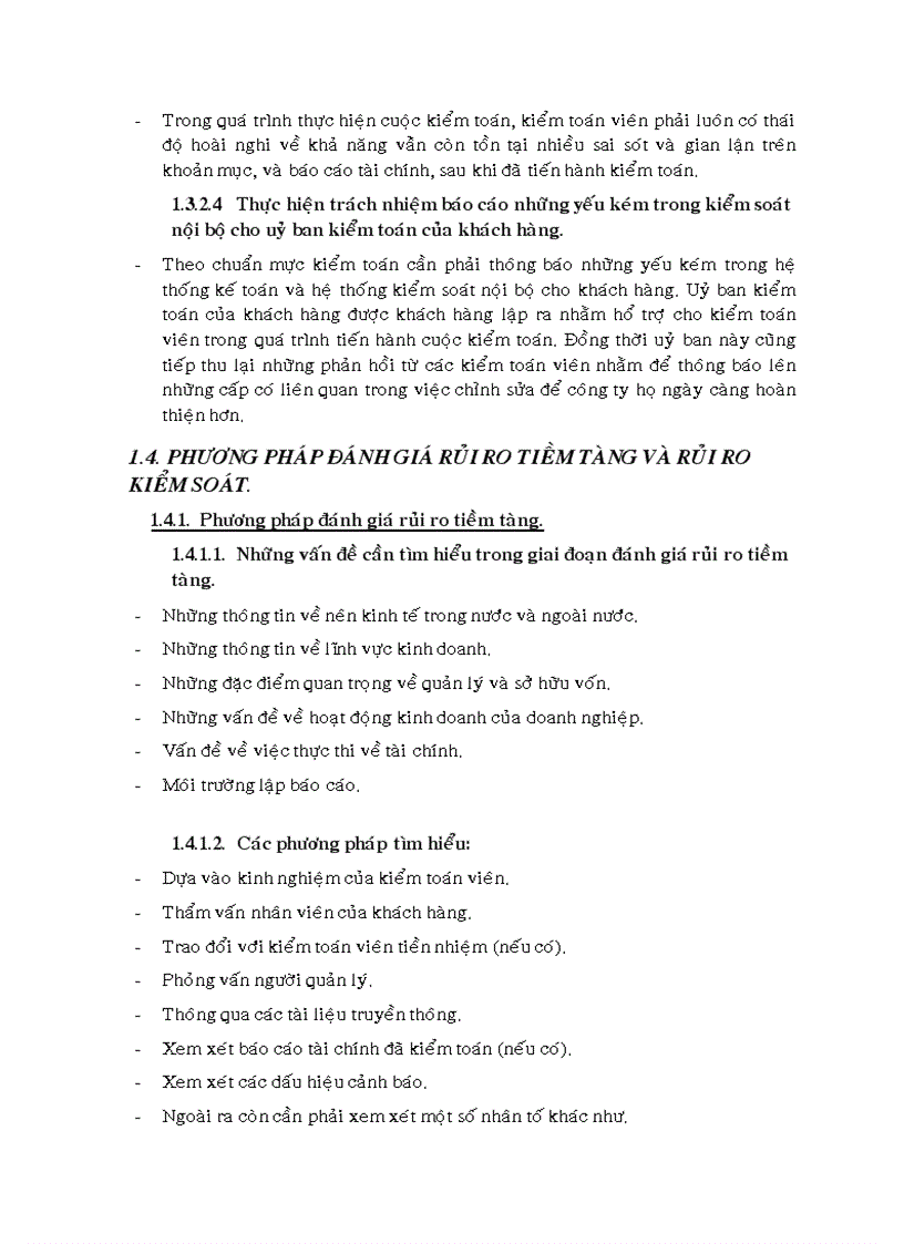 image for page Đánh giá rủi ro kiểm toán tại Công ty kiểm toán và dịch vụ phần mềm TDK