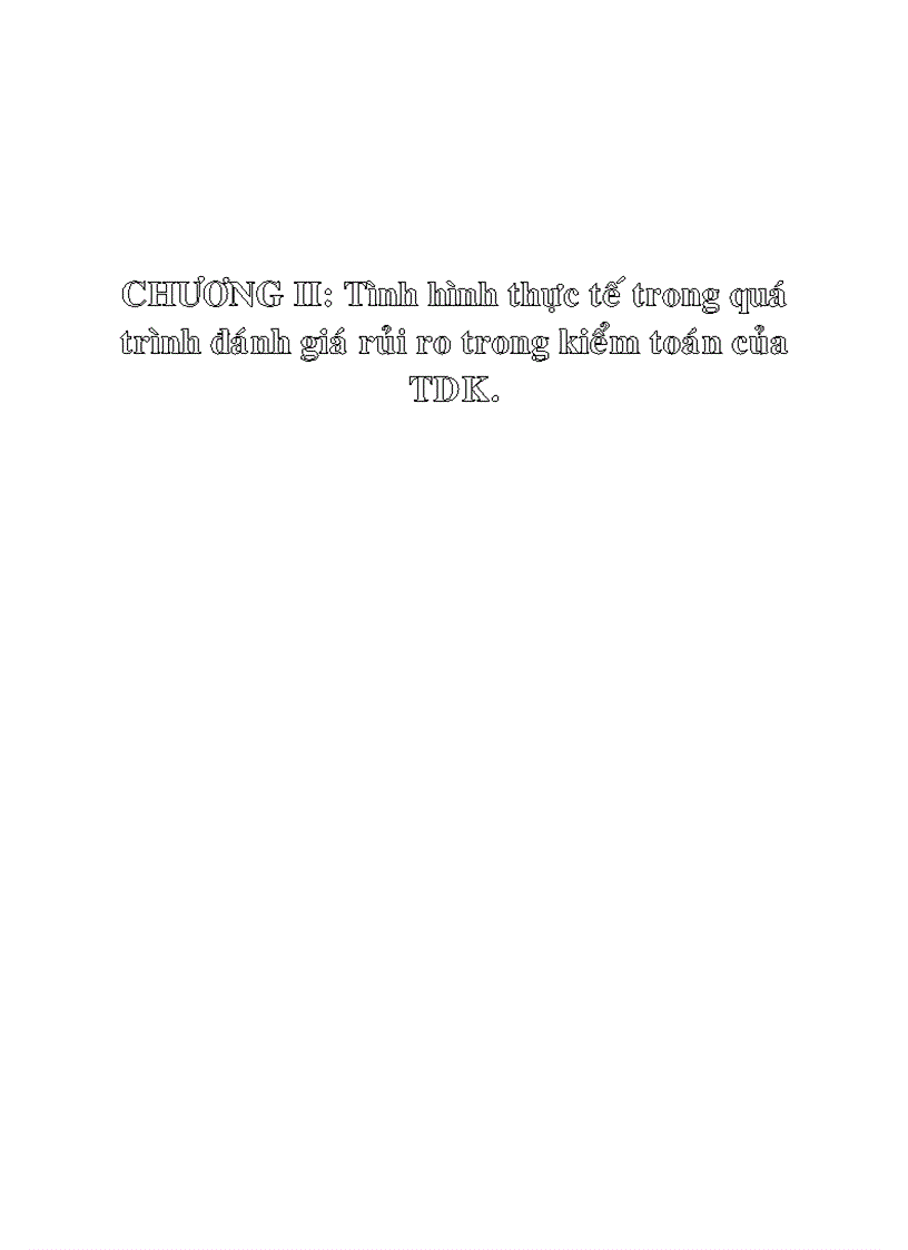 image for page Đánh giá rủi ro kiểm toán tại Công ty kiểm toán và dịch vụ phần mềm TDK