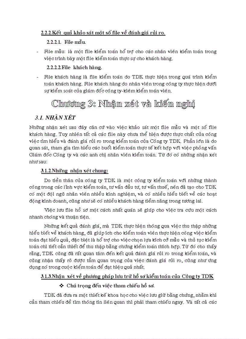 image for page Đánh giá rủi ro kiểm toán tại Công ty kiểm toán và dịch vụ phần mềm TDK