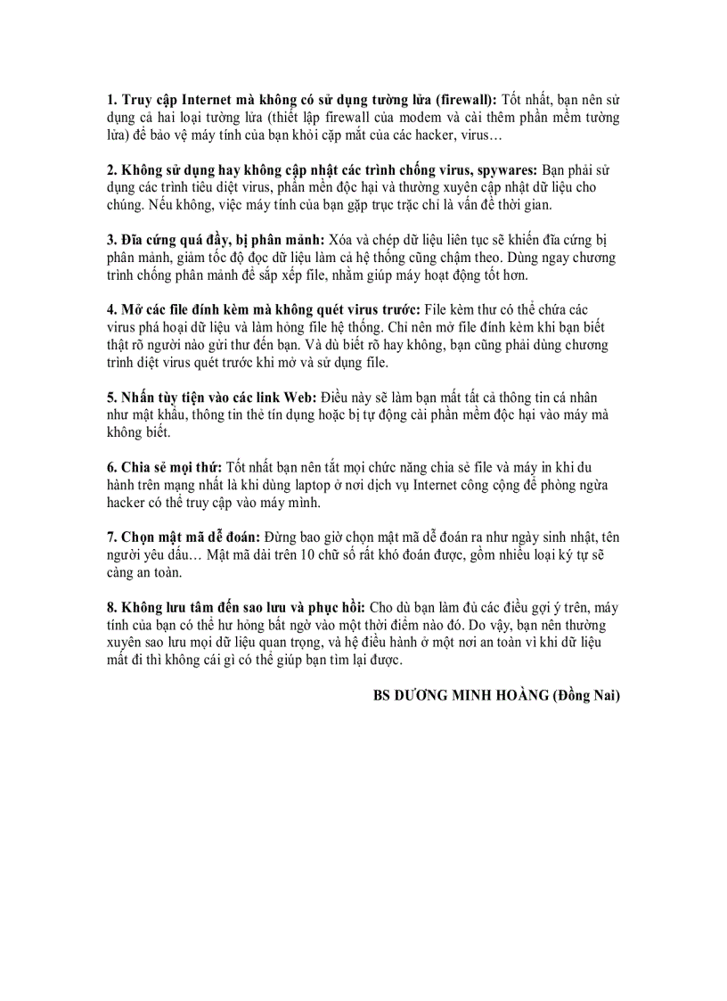 image for page 8 điều không nên làm khi sử dụng máy tính