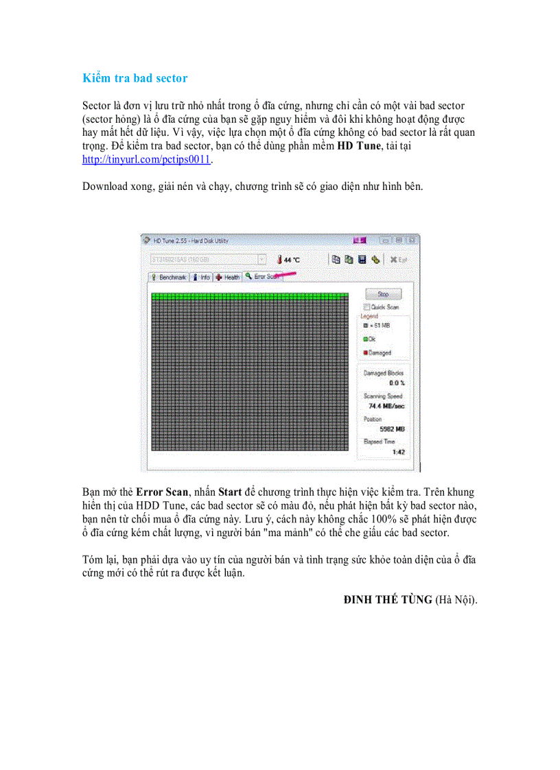 image for page Cách kiểm tra khi mua ổ đĩa cứng cũ