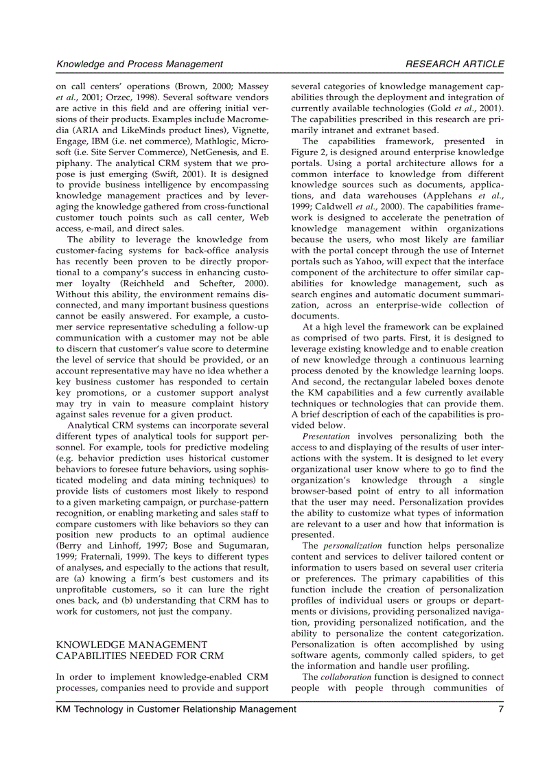 image for page Application of Knowledge Management Technology in Customer Relationship Management