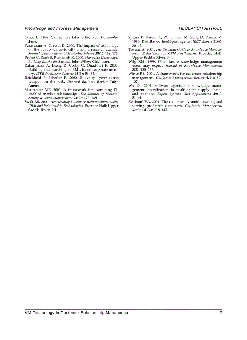 image for page Application of Knowledge Management Technology in Customer Relationship Management