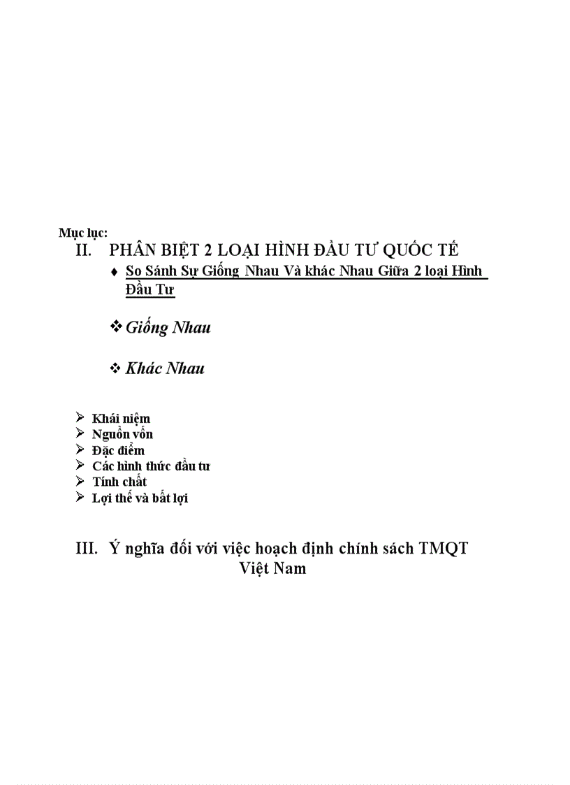 image for page Phân biệt hai loại hình đầu tư trực tiếp nước ngoài và đầu tư gián tiếp nước ngoài Ý nghĩa của sự phân biệt đó trong việc hoạch định chính sách TMQT của Việt Nam