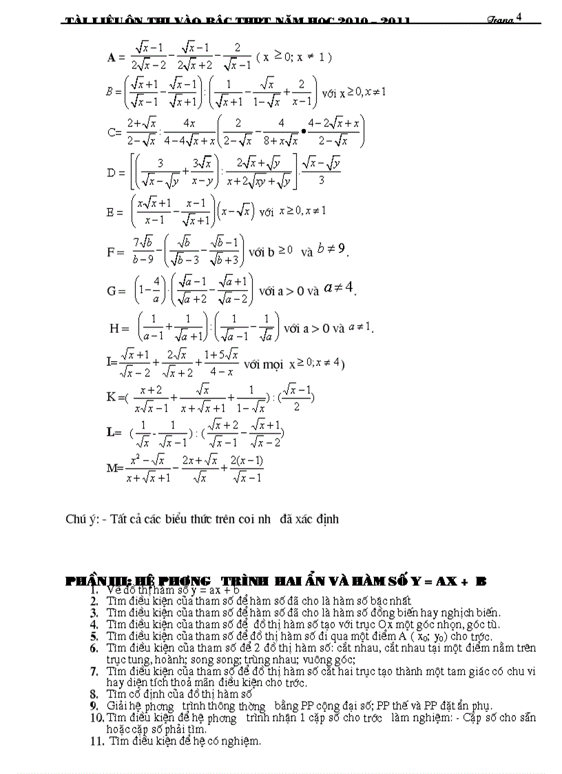 image for page Tài liệu ôn thi toán 9