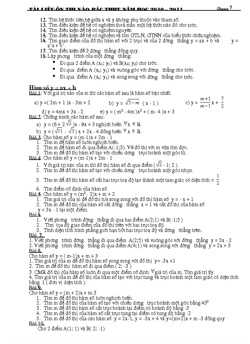 image for page Tài liệu ôn thi toán 9