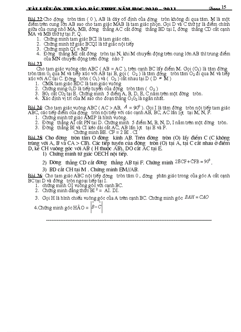 image for page Tài liệu ôn thi toán 9