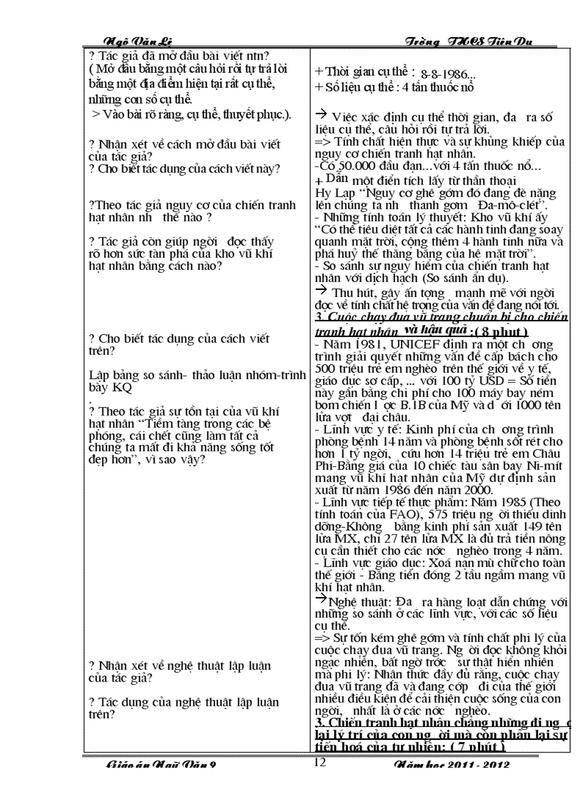 image for page Giáo án văn 9 học kỳ I